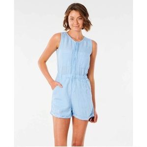 Rip curl Panoma Romper size Medium, mid blue